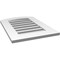 Ekena Millwork Arch Top Surface Mount PVC Gable Vent: Non-Functional, w/ 3-1/2"W x 1"P Standard Frame, 18"W x 24"H GVPAR18X2401SN - alternate 3